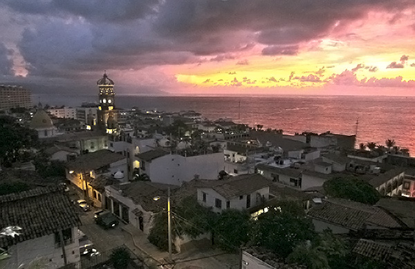 Sunset at Zona Romantica Sunset at Zona Romantica