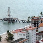 Building the New Pier on Building the New Pier on Los Muertos Beach
