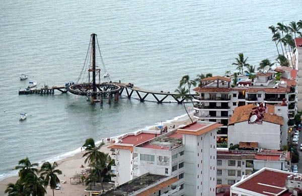 Building the New Pier on Los Muertos Beach
