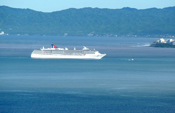 Cruise Ship Coming into Vallarta