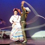 Dancers at the Ballet Folklorico Dancers at the Ballet Folklorico