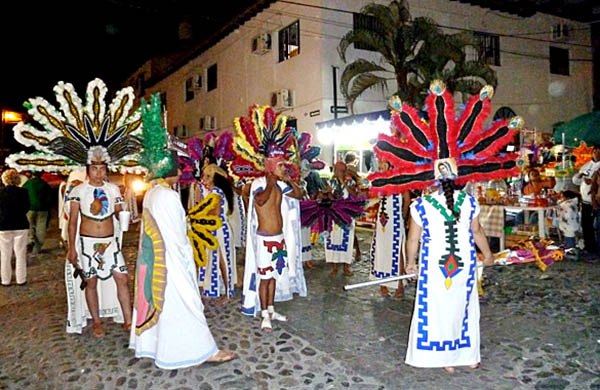 Dancers at the Guadalupe Processions in Early December